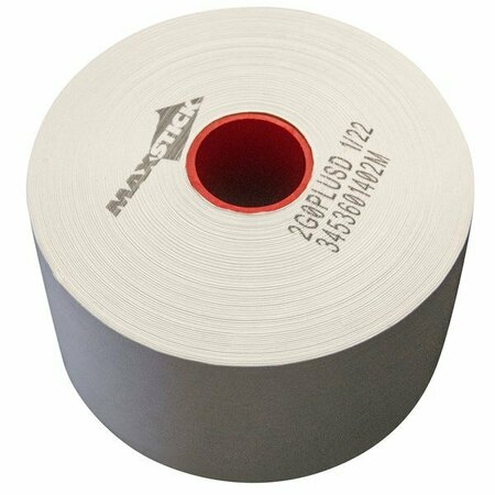 MAXSTICK 3 1/8'' x 375' Diamond Adhesive Thermal Linerless Sticky Receipt / Label Paper Roll, 30PK 105SM3375D30